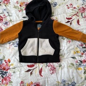 Cat & Jack Black and Orange Kids Hoodie